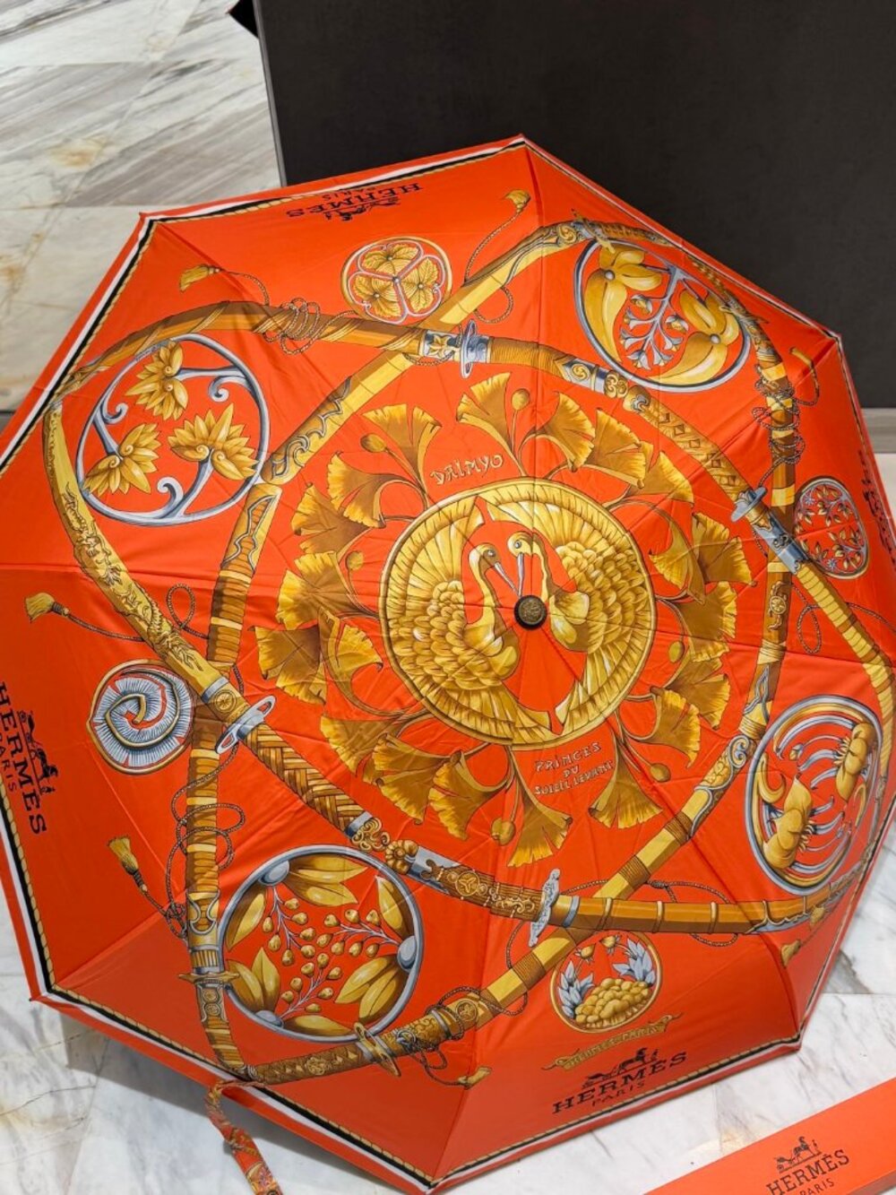 🔥🔥 Hermès — New Summer Arrival: Tri-Fold Sun & Rain Umbrella